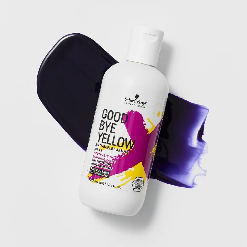 Schwarzkopf Professional Goodbye Yellow Neutralising & Anti-Yellow Sulfate Free Purple Shampoo, 300 ml-3.webp